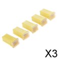 thumbnail image 1 of Colaxi 3x 5 Pieces Car FLF-M Standard Female Push In Cartridge Fuses 60AMP 32V Yellow, 1 of 8