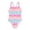 ZZ11-Pink, variant on Girls Swimsuits Bathing Suit 1Piece Bathing Suit Kids Summer Bikini Swimwear With Shorts Sport Seaside Swimwear,Size 8 Years-9 Years