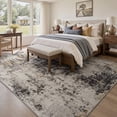 thumbnail image 3 of VUNATE 8'x10' Area Rugs for Living Room Washable Rugs Modern Abstract Distressed Indoor Rug Carpet Soft Fluffy Large Area Rugs for Bedroom Dining Room Office Foldable Nonslip Rug Black, 3 of 7