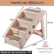 thumbnail image 2 of Escalera Plegable Perros de Cama, Escalera Perro con Patas Antideslizantes, Rampas de Perro, para Sofá, Cama O Auto, para Interiores y Exteriores, Soporta Hasta 165 Libras, Cuatro capas de beige, 2 of 8
