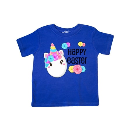 

Inktastic Happy Easter- unicorn egg Gift Toddler Boy or Toddler Girl T-Shirt