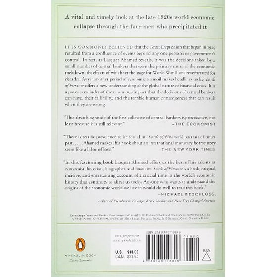 Lords Of Finance The Bankers Who Broke The World - 