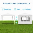 thumbnail image 3 of 10'x10' Party Tent Outdoor Heavy Duty Gazebo Wedding Canopy + 4 Removable Walls, 3 of 7