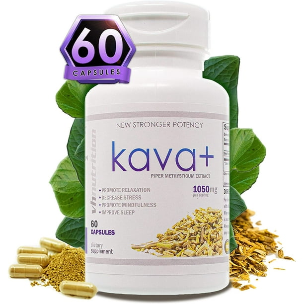 VH Nutrition Kava+ 1050mg, Kava Kava Supplement Support Mental