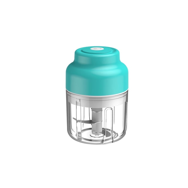 Wireless Garlic Chopper with Large 250ml Capacity - Portable Food Processor for Quick Garlic Mincing and Vegetable Chopping