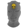 thumbnail image 1 of Gravity Threads Alien Head 3-Hole Ski Mask - Heather Grey, 1 of 2