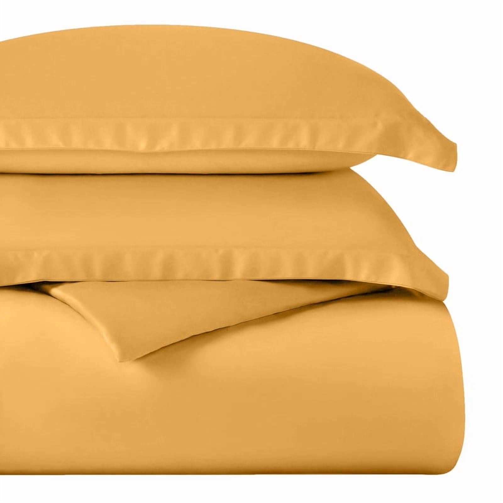 Superior Egyptian Cotton 400 TC Duvet Cover Set, King/ California King, Gold