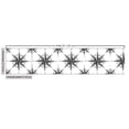 thumbnail image 2 of Ambesonne Compass Fabric by the Yard Upholstery, Monochrome Windrose, 1 Yard, Black White, 2 of 4