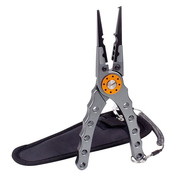 8-inch Fishing Pliers Saltwater 420 Stainless-Steel Fishing Tools Comfortable And Slip Rubber Handle Braideds Line Cutter Hook Remover Crimper