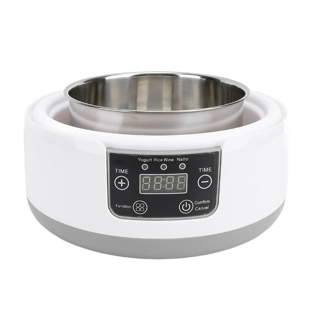 Yogurt Maker, Electric Yogurt Maker Machine with Jars and Inner Pot, 1.2L Multi Function Automatic Greek Yogurt Machine, Natto Maker Rice Wine Maker, Homemade Yogurt Is Easy to Use