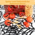 thumbnail image 3 of 3 Packs Halloween Tablecloths, Spider-Web Rectangle Halloween Table Cloths, Waterproof Oil-Proof Table Protector Covers, Disposable Halloween Table Decorations, 3 of 5