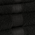 thumbnail image 3 of Mainstays 6 Piece 100% Cotton Towel Set, 2 Bath , 2 Hand and 2 Washcloths,Super Soft and Highly Absorbent Basic Solid Premium Towel Set, for Bathroom, Hotels, Spa and Gym – Black, 3 of 6