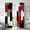 Red, variant on Arenarug Black Grey Modern Geometric Blackout Curtains,Thermal Insulated for Bedroom,2 Panels 52"x84"