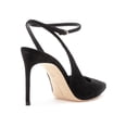 thumbnail image 3 of Brian Atwood Vicky Black Suede Fashion Pointed Toe Ankle Strap Dress Pumps (41), 3 of 4