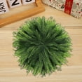 thumbnail image 3 of Deyuer Faux Cedar Placemat Dense Branches Reusable Heat-resistant Holiday Thanksgiving Christmas Party Table Decoration Round Greenery Placemat.38cm, 3 of 8
