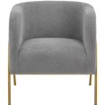 thumbnail image 7 of Yaheetech Contemporary Boucle Barrel Accent Chair for Living Room,Gray, 7 of 7