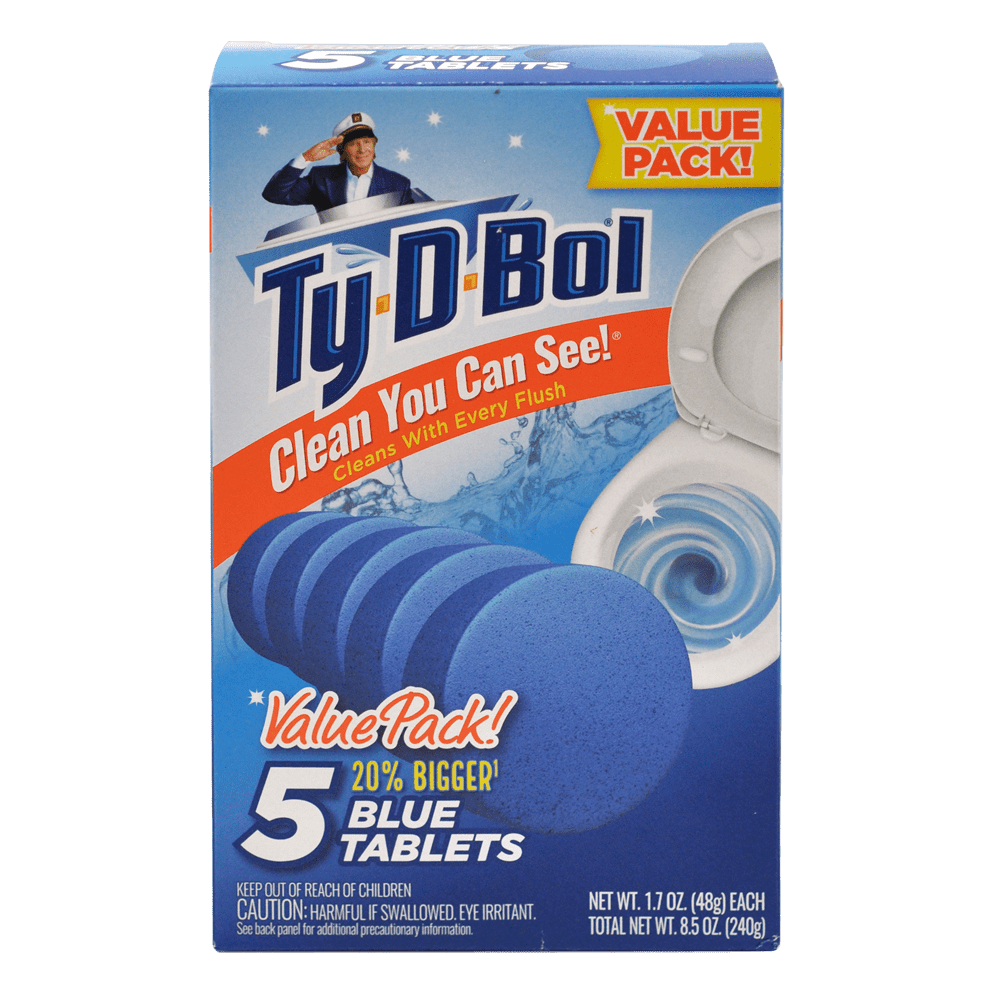 tydbol Toilet Cleaner Blue Toilet Bowl Cleaner Tablets Bleach Free 1.