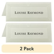 (2 pack) St. James®, FST71419, Overtures Inkjet, Laser Tent Card, 60 / Pack, Ivory