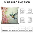 thumbnail image 5 of ARISTURING  Pillow Covers Flying Hummingbird and Pink Flowers Oil Painting Throw Pillow Covers Decor for Couch Bedroom Living for Men Women, 5 of 5