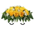thumbnail image 2 of Clearance Artificial flowers under $30,Artificial Cemetery Flowers Saddle Cemetery Saddles For Weather & Plastic Decorations Lifelike Memorial Flowers For Holidays, 2 of 9