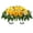 Yellow, variant on Nnndbs Artificial Cemetery Flower Saddle, Waterproof Funeral Flowers for Headstone Grave, Weather Resistant Memorial Lily Rose Saddle for Outdoor Tombstone Decoration