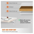 thumbnail image 5 of Wall Mounted Folding Table, 35.4" Drop Leaf Desk, Floating Desk with Bracket, Fold Down Table for Small Spaces, Home Office, Kitchen, White, 5 of 7