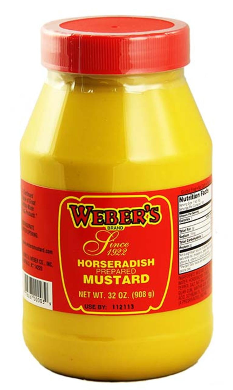 Buffalo's Own Weber's Brand Original Horseradish Mustard 32oz. by Weber's