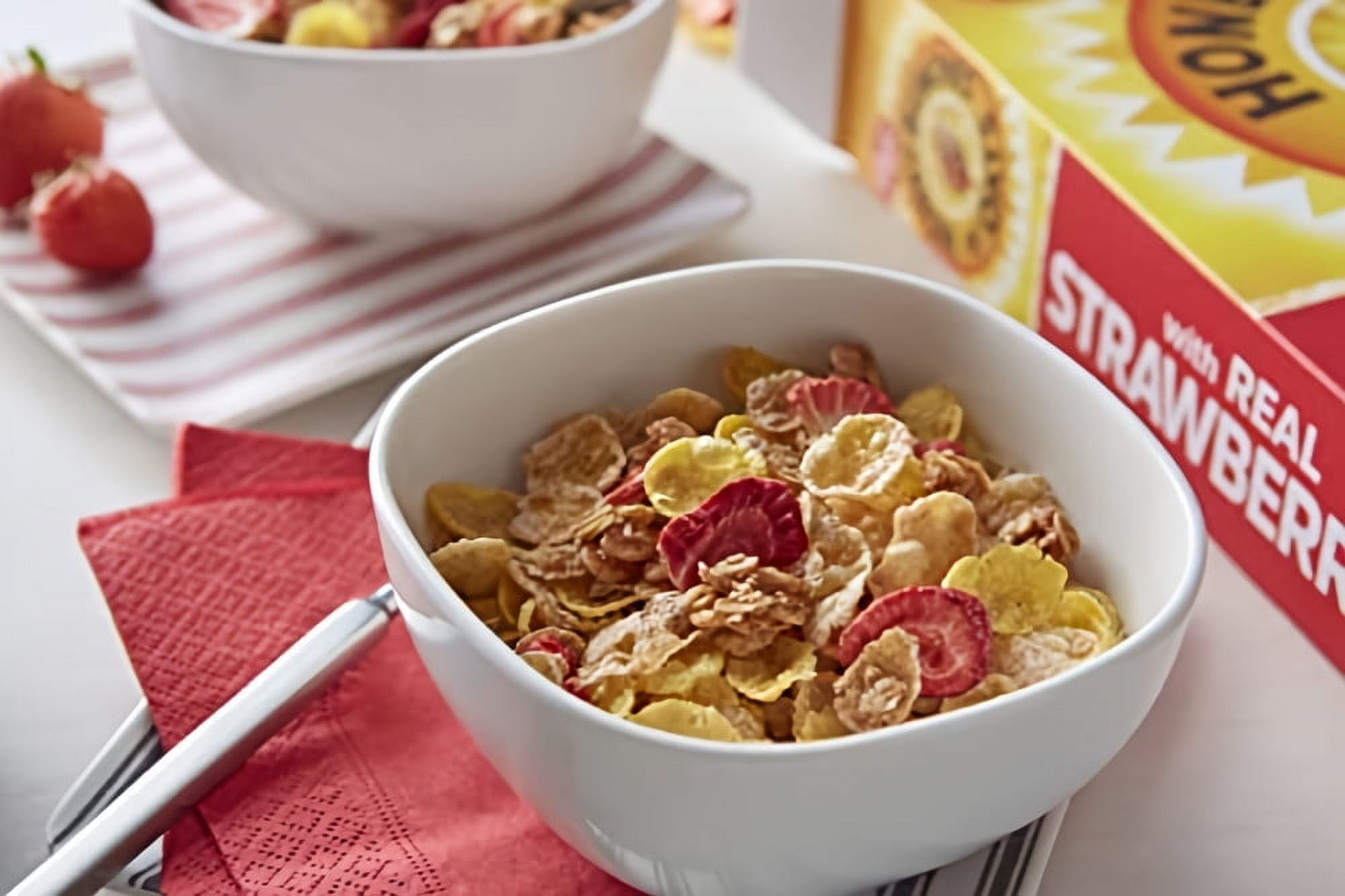 Honey Bunches of Oats Post of with Strawberries Breakfast Cereal (Pack of 5)