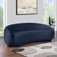 thumbnail image 2 of Meridian Furniture Emery Navy Velvet Sofa, 2 of 9