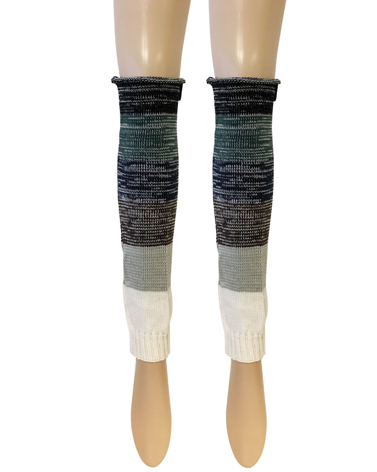 Wrapables Ribbed Cable Knit Leg Warmers for Women