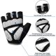 thumbnail image 3 of Guantes de ciclismo KAIYANG medio dedo antideslizantes S XL negro, 3 of 5