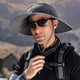 thumbnail image 5 of Sombrero de pescador con protección solar de verano de 60 cm de circunferencia, para hombre, para exteriores, impermeable y transpirable, 5 of 5