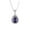 Purple, variant on Mfigree 2024 Purple Zircon 8 Water Drop Necklace Women's Women's Collarbone Chain Jewelry