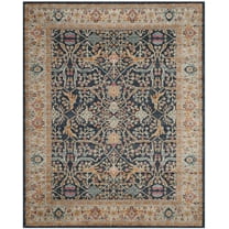 SAFAVIEH Madison Robina Traditional Area Rug, Navy/Cream, 12' x 15'