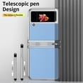 thumbnail image 4 of Zflip4 Mobile Phone Case Electroplated Hinge 5g Full Bag Fall Protection Leather Case Spen Stylus Is Applicable, 4 of 5