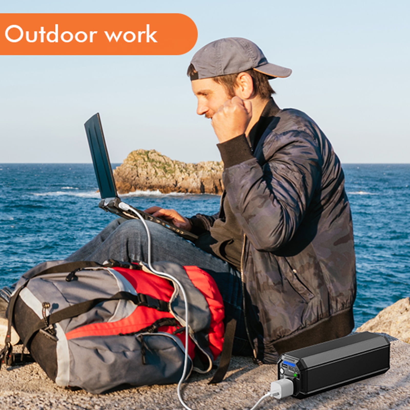 MASALUO  N55-2  116Wh Portable Power Bank with AC Outlet ,31200mAh Laptop Power Bank, 65W PD USB-C, Portable Charger for Laptop, MacBook, HP, Camping, Travel, Hunting and Outdoor Use