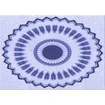 thumbnail image 1 of Ahgly Company Machine Washable Indoor Rectangle Transitional Heavenly Blue Area Rugs, 2' x 5', 1 of 7
