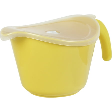 Bowl Lemon Peel - Calypso Basics, 2 Qt. Microwave Batter Bowl w/ Lid, Lemon