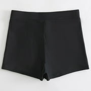 vigerkar Period Swimwear Menstrual Leakproof Swim Shorts Quick Dry 3 High Waisted Bathing Suit Bottoms for Womens Black, XL