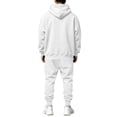 thumbnail image 4 of HAJWOH Sweatsuits for Mens Full Zip Drawstring Casual Hooded and sweatpants with Pockets Running Jogging Sport Comfort Suit, 4 of 5