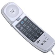 AT&T 210 Corded Trimline Phone with Speed Dial and Memory Buttons, White