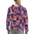 thumbnail image 2 of Hoodies for Women - Halloween Black Cats Comfrt Colour Drawstring Women'S Fashion Hoodies & Sweatshirts, Fall Outfits Clothes for Women 2024 Pullover with Kangaroo Pocket, 2 of 7