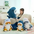 thumbnail image 2 of Creative funny shark cat doll blue cat plush toy gift doll claw machine, 2 of 5