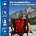 thumbnail image 6 of Dual Lock Portable Camping Chairs - Enjoy the Outdoors with a Versatile Folding Chair, Sports Chair, Outdoor Chair & Lawn Chair - Dual Lock Feature Locks Position – Kawachi Purple, 6 of 10