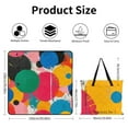 thumbnail image 2 of Color Wave Point Geometry Picnic Blanket Waterproof Outdoor Beach Blanket Hand-held Pad Suitable for Travel, Camping, Beach, Family Gatherings, 2 of 7