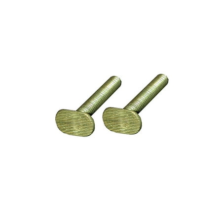 

Pack 100 5/16 x 2-1/4 Brass Plated Closet Bolt PartNo C02804 JonesStephens