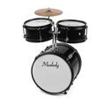 thumbnail image 2 of Muslady Enfants Junior Débutants Ensemble de Batterie 3 Pcs Kit de Percussion Instrument de Musique avec Cymbale Baguettes Tabouret Réglable, 2 of 7