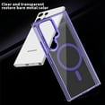 thumbnail image 2 of Allytechgroup Galaxy S25 Case with Screen Protector, Crystal Clear Magnetic Back Cover Compatible with Magsafe Anti-Scratch Phone Case for Samsung Galaxy S25, Grey, 2 of 8