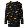 thumbnail image 5 of Lolmot Sweatshirt for Women Halloween Tops Plus Size Interesting Graphic Print Round Neck Long Sleeve Sweatshirt Elegant Pullover Tops Halloween Gifts for Ladies, 5 of 5