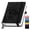 Black, variant on Lined Journal Notebook 365 Pages, A5 Leather Journals for Writing Women & Men, Hardcover Notebook with 100GSM Thick Paper, Daily Journal Notebook for Travel, Work, Note Taking, College Ruled